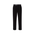 Pantalon cigarette Smoking velours noir