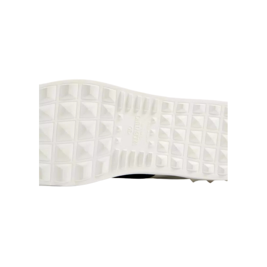 Basket sneaker basse VALENTINO Open cuir veau blanc bande noir