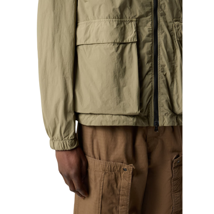 Blouson STONE ISLAND parka à capuche nylon recyclé mat kaki