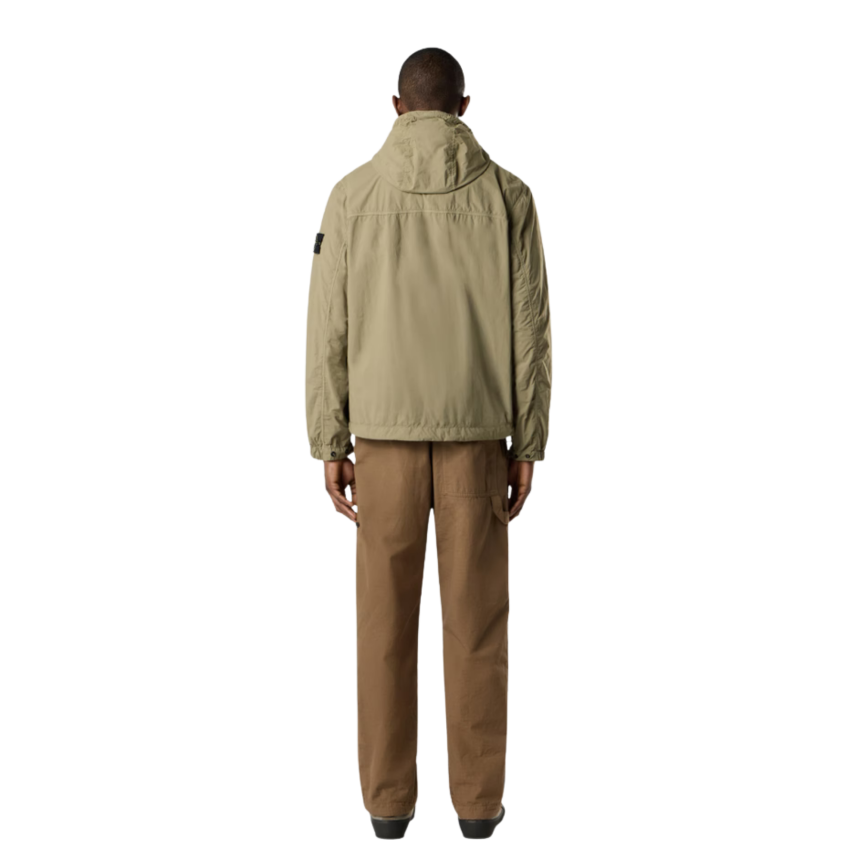 Blouson STONE ISLAND parka à capuche nylon recyclé mat kaki