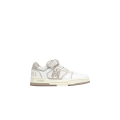 Basket basse Skyline cuir bicolore beige blanc scratch