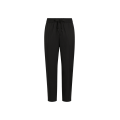 pantalon de jogging léger en nylon noir taille élastique cordon