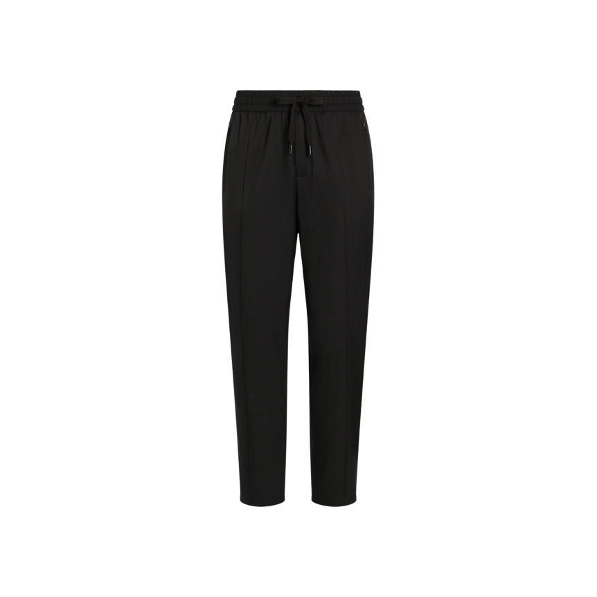 pantalon de jogging léger DOLCE & GABBANA en nylon noir taille élastique cordon