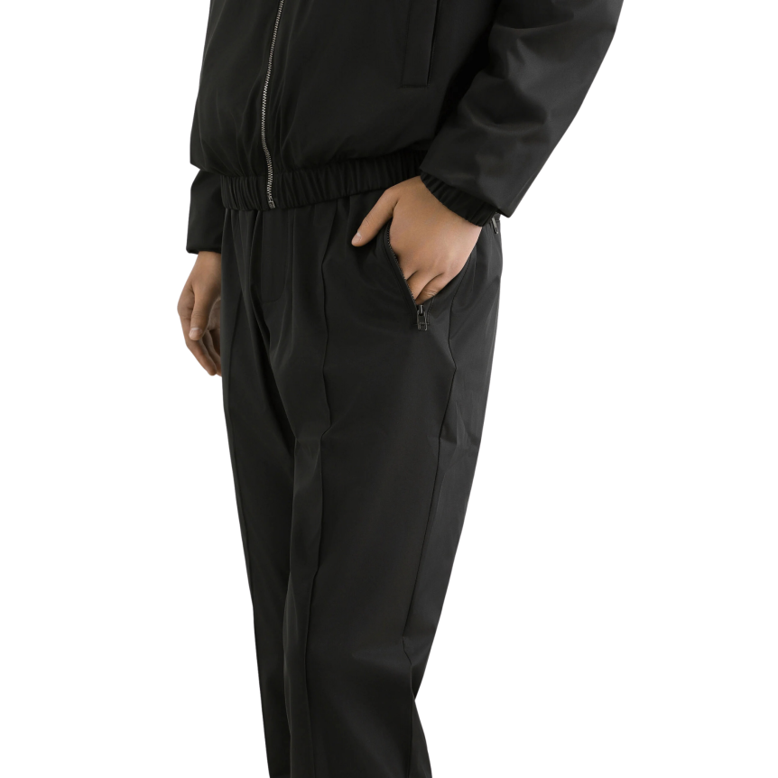 pantalon de jogging léger DOLCE & GABBANA en nylon noir taille élastique cordon