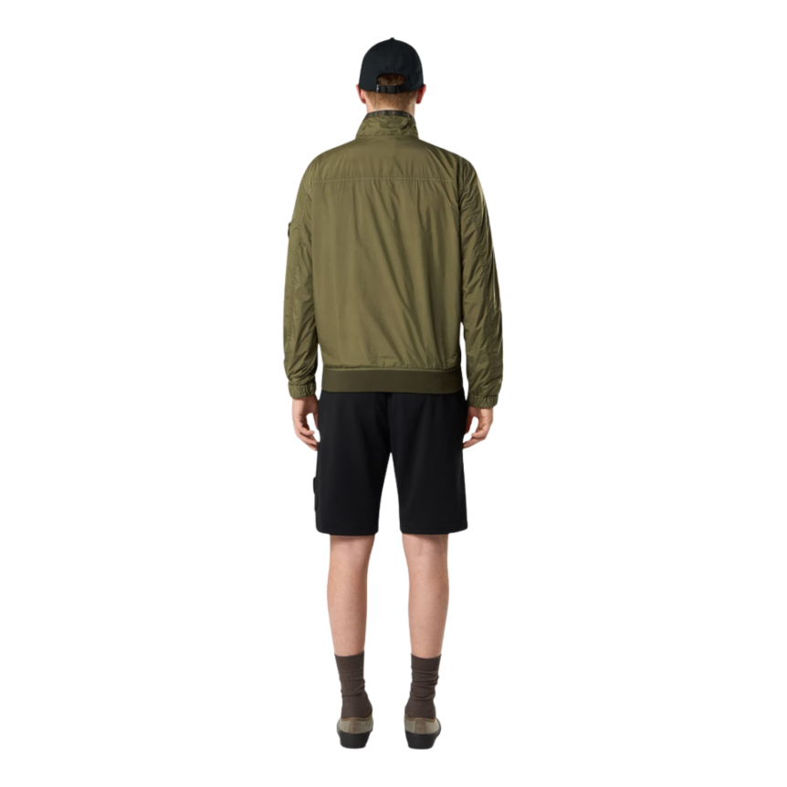 Short de jogging STONE ISLAND molleton coton bio noir poche cargo