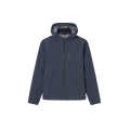 Blouson à capuche zippé nylon imperméable gris anthracite