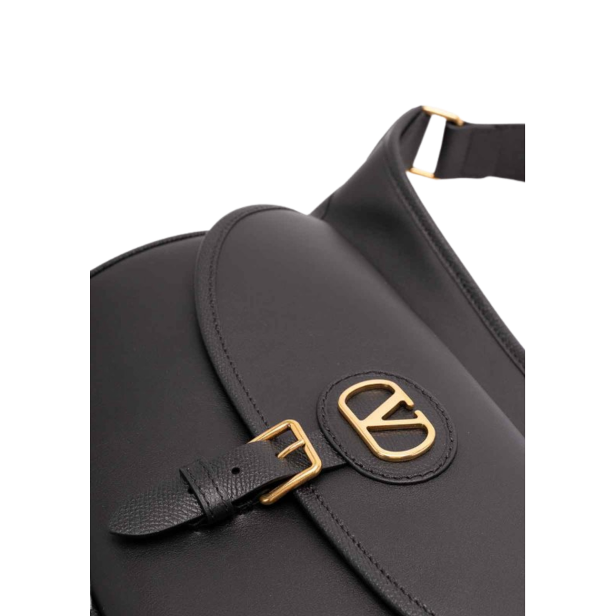 Sac VALENTINO Antibes ceinture besace cuir noir V logo bandoulière