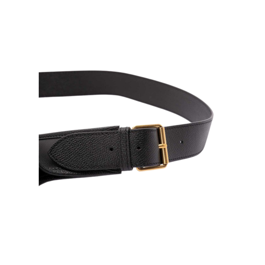 Sac VALENTINO Antibes ceinture besace cuir noir V logo bandoulière