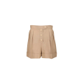 Short lin camel bouton doré gros revers
