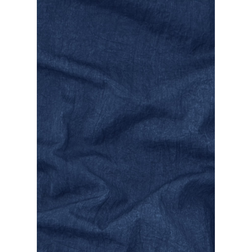 Blouson zippé à capuche STONE ISLAND Anorak nylon déperlant bleu jeans