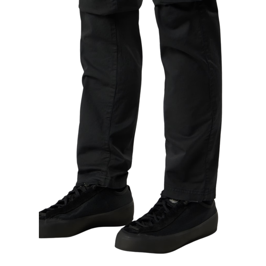 Pantalon cargo STONE ISLAND fuselé regular sergé coton extensible noir
