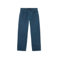 Jean droit regular cinq poches coton denim léger bleu indigo