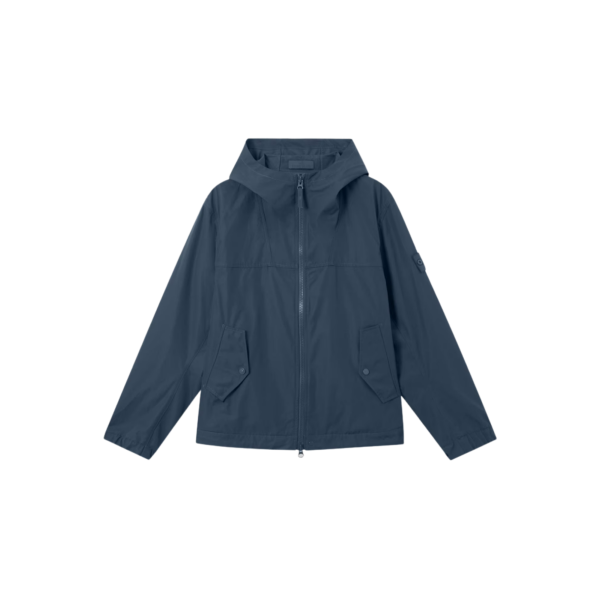 Veste à capuche STONE ISLAND en toile de coton bleu ardoise CANVAS Collection Ghost