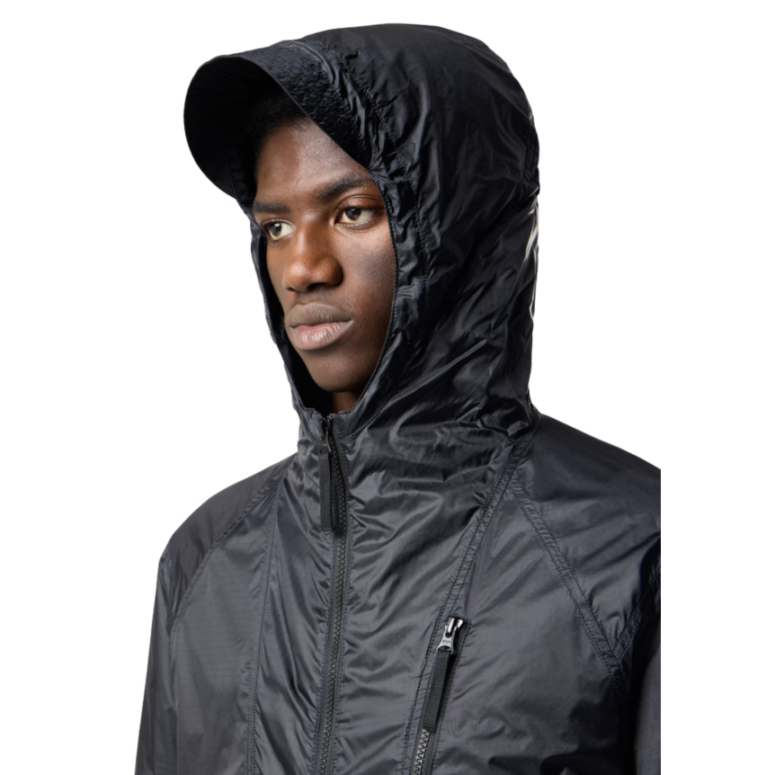 Veste à capuche zippée STONE ISLAND nylon ripstop CORDURA® bleu marine