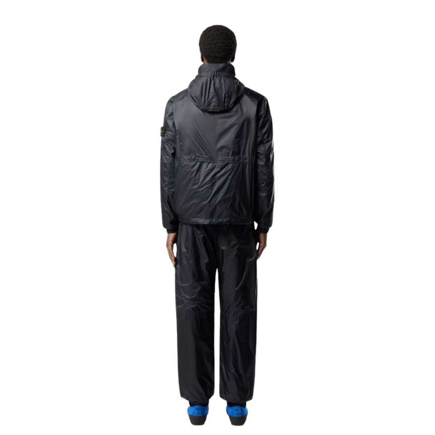 Veste à capuche zippée STONE ISLAND nylon ripstop CORDURA® bleu marine