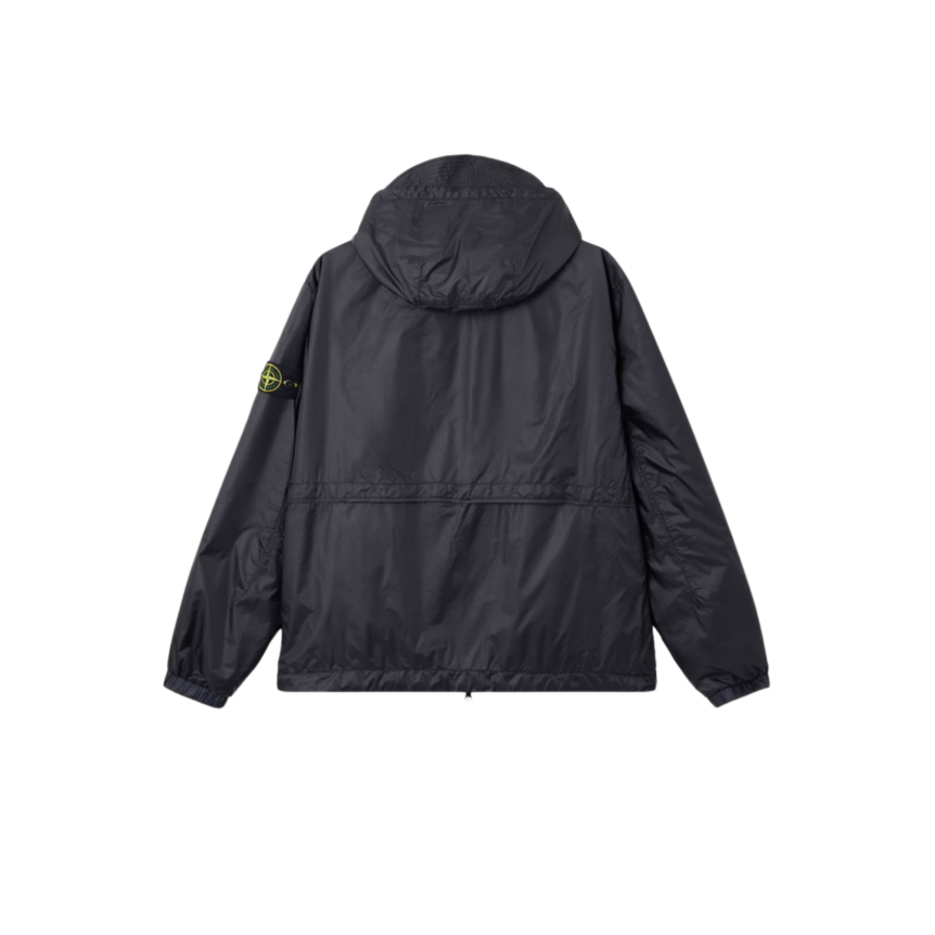 Veste à capuche zippée STONE ISLAND nylon ripstop CORDURA® bleu marine