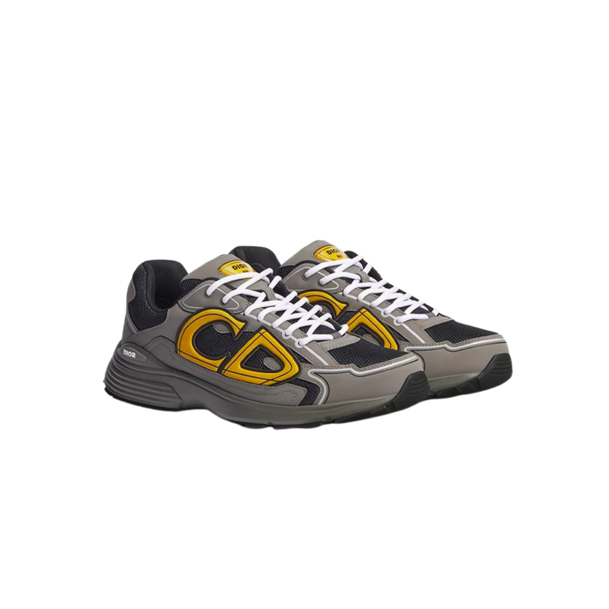Basket DIOR sneaker B30 gris CD jaune