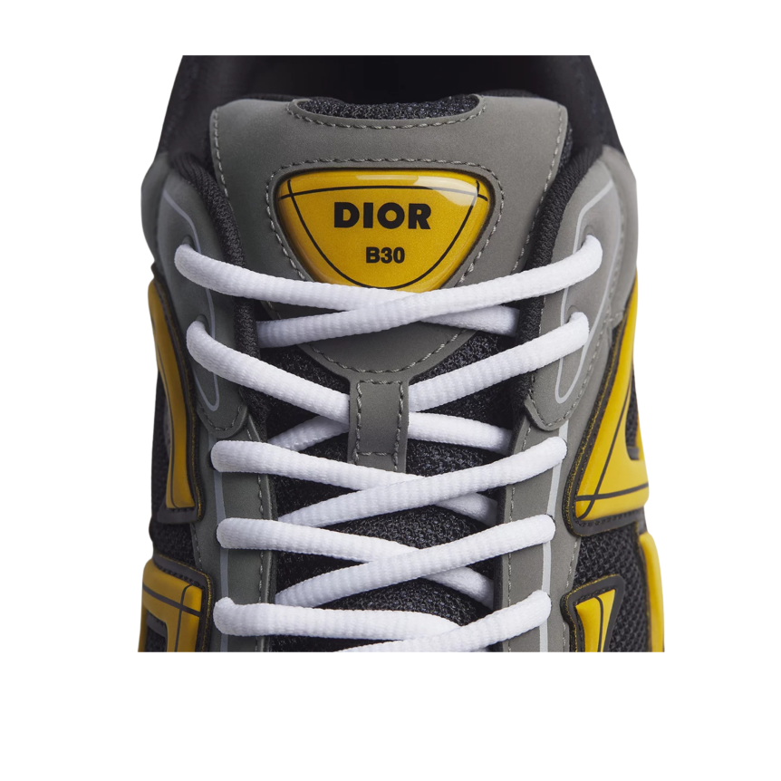 Basket DIOR sneaker B30 gris CD jaune