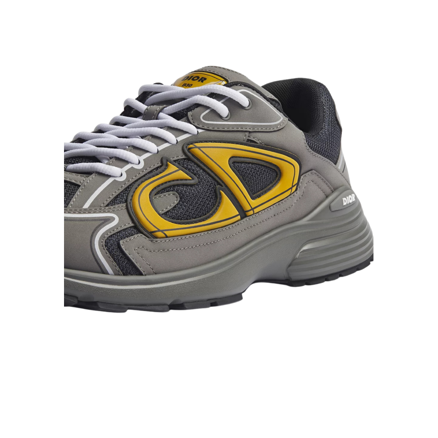 Basket DIOR sneaker B30 gris CD jaune