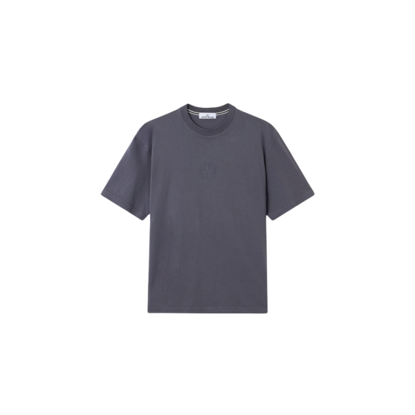 T-shirt manche courte STONE ISLAND jersey coton bio gris boussole camouflage dos