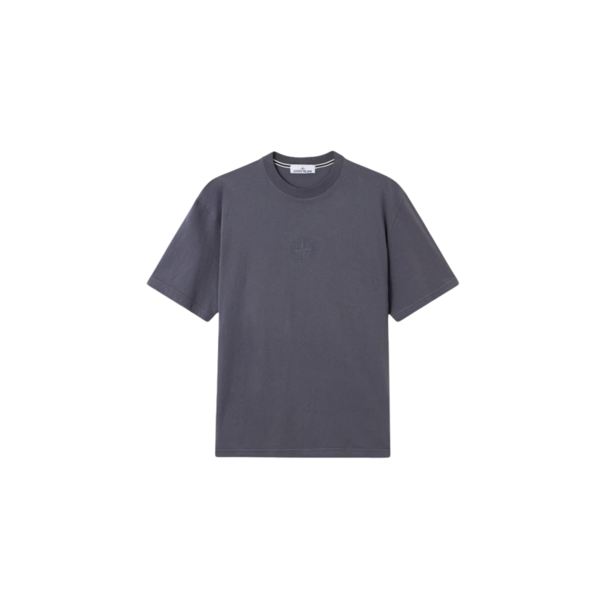 T-shirt manche courte STONE ISLAND jersey coton bio gris boussole camouflage dos