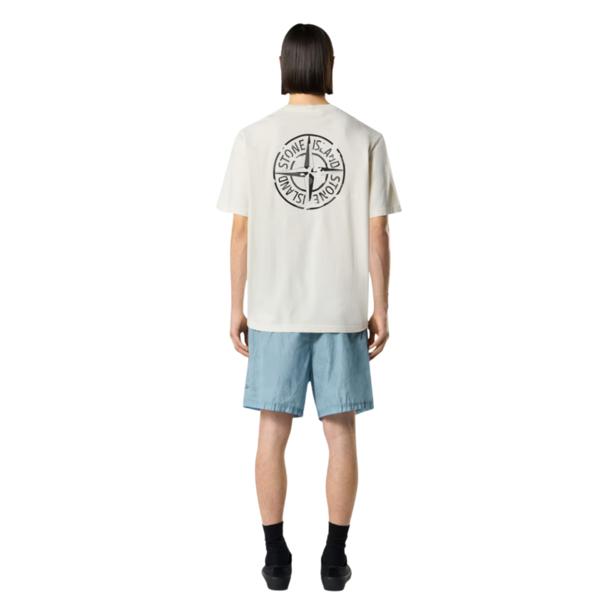 T-shirt manche courte STONE ISLAND jersey coton bio imprimé Camo Compass