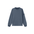 Sweat-shirt col rond molleton coton bleu ardoise Collection Ghost