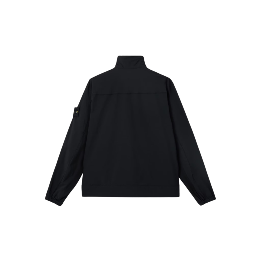 Veste zippée STONE ISLAND surchemise col montant polaire nylon noir