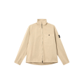 Surchemise zippée veste coton beige poches