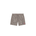 Short de bain nylon gris logo tricolore
