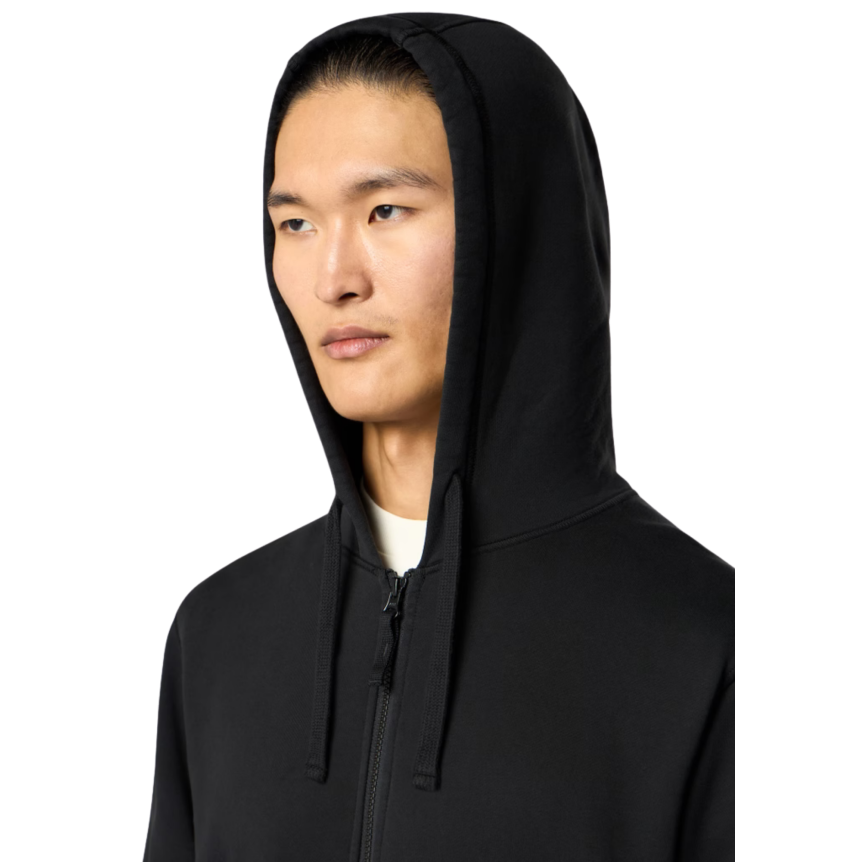 Cardigan STONE ISLAND Sweat-shirt zippé à capuche coton noir