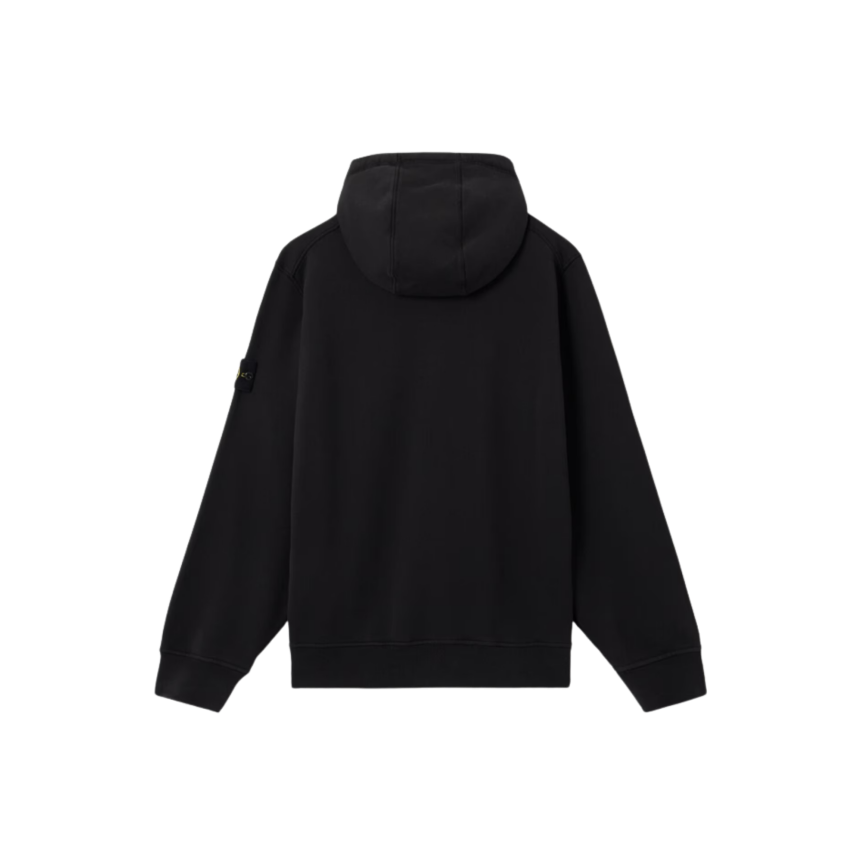 Cardigan STONE ISLAND Sweat-shirt zippé à capuche coton noir