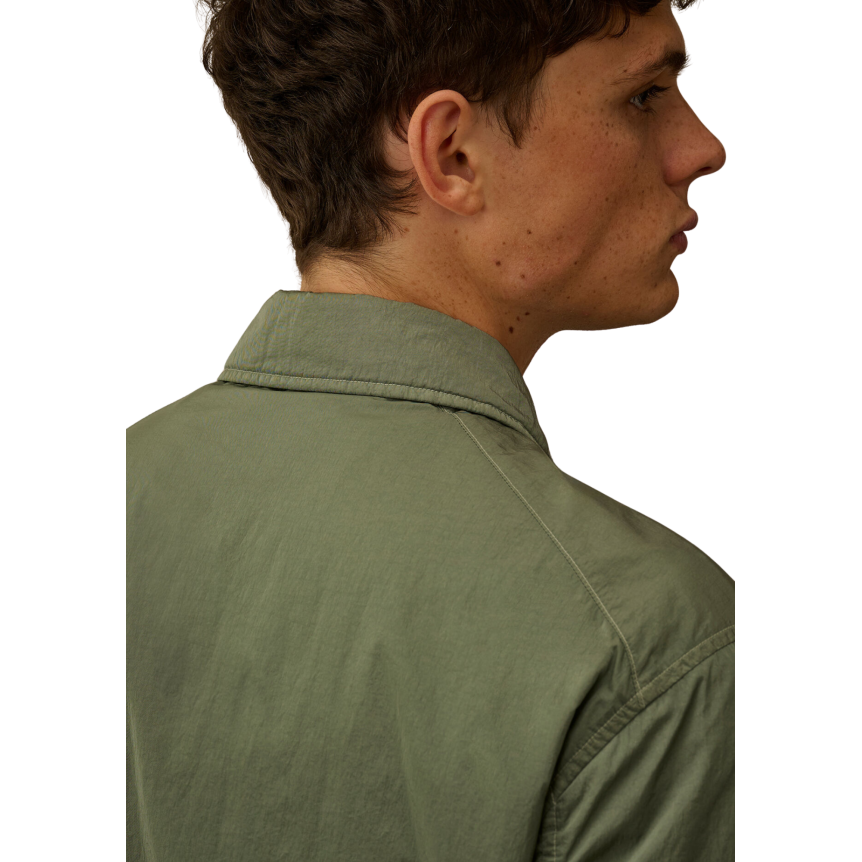 Chemise rembourrée CP COMPANY Blouson à capuche nylon Chrome R kaki