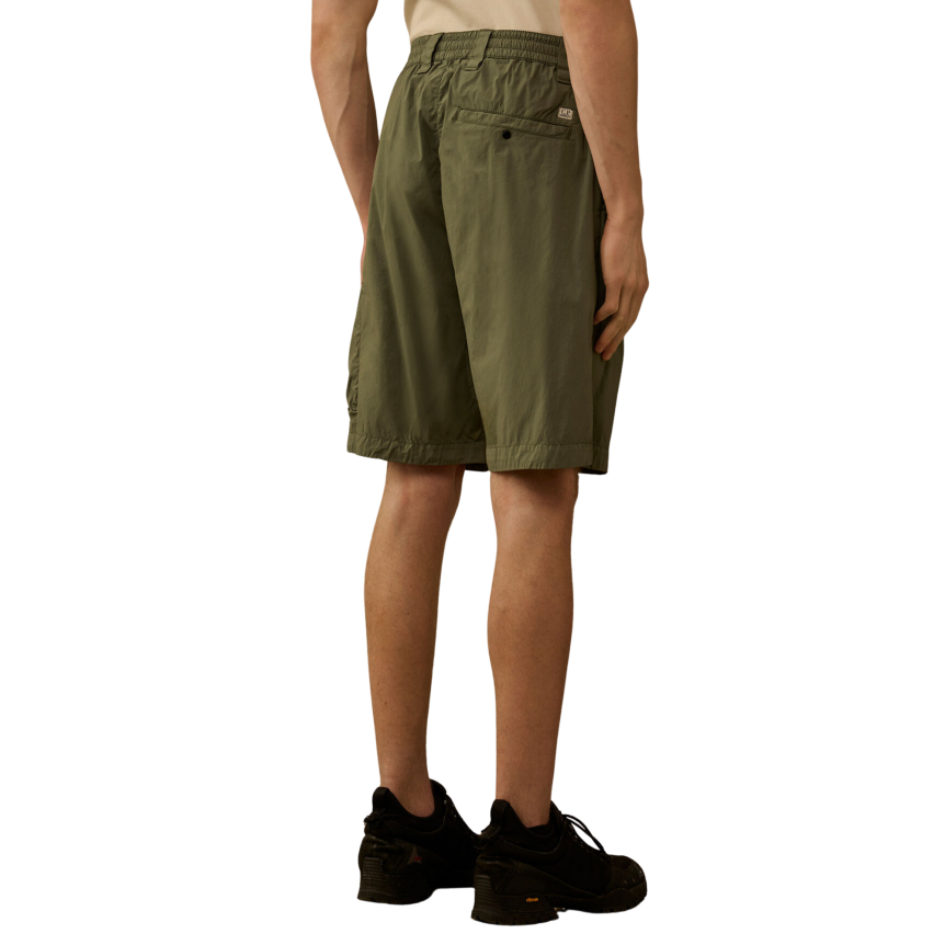 Short cargo CP COMPANY coton extensible nylon 50 Fili kaki lentille poche