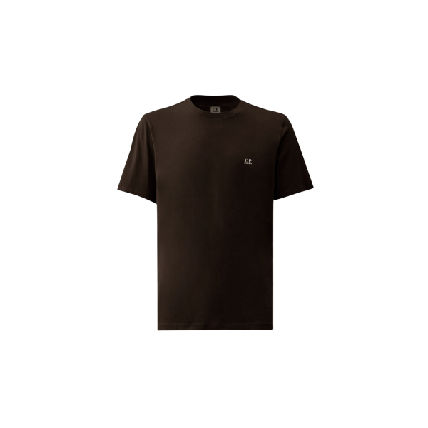 T-shirt manche courte CP COMPANY jersey coton noir imprimé lunettes dos