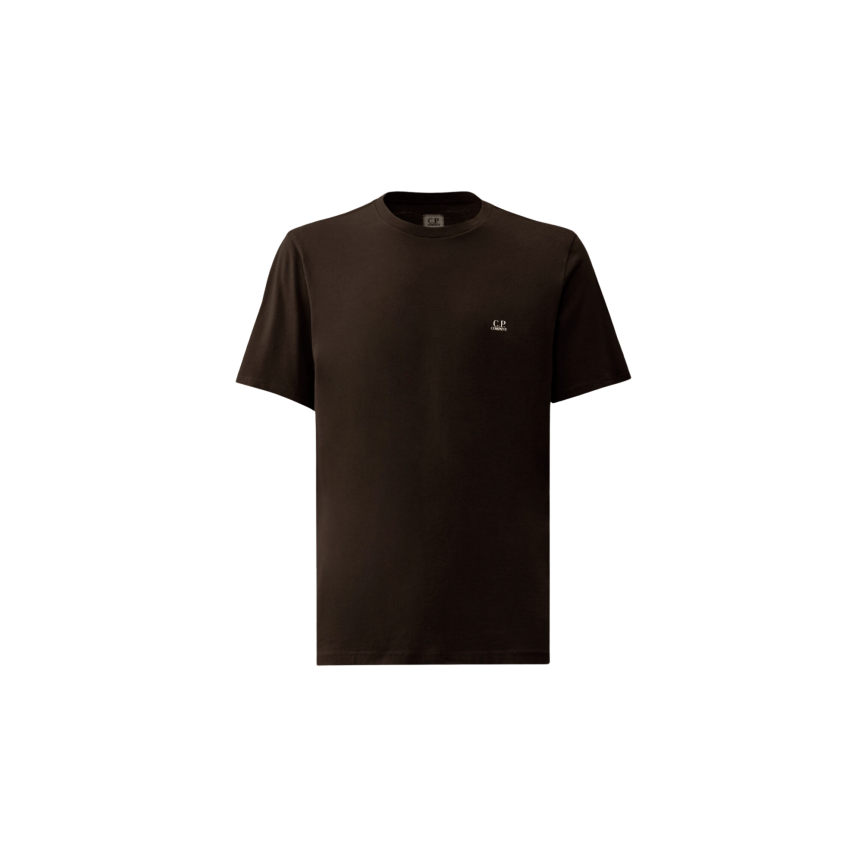 T-shirt manche courte CP COMPANY jersey coton noir imprimé lunettes dos