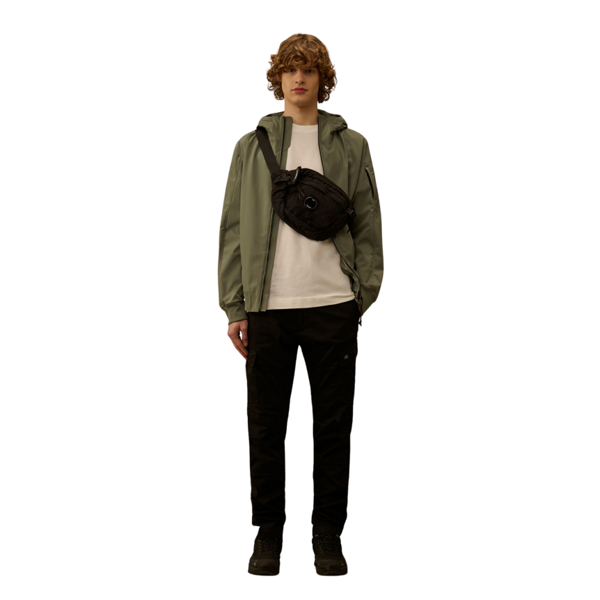 T-shirt col rond CP COMPANY manche raglan blanc lentille