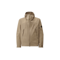 Blouson zippé à capuche Pro-Tek gris beige lentille poche manche