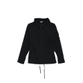 Blouson zippé à capuche nylon Chrome-R noir lentille manche