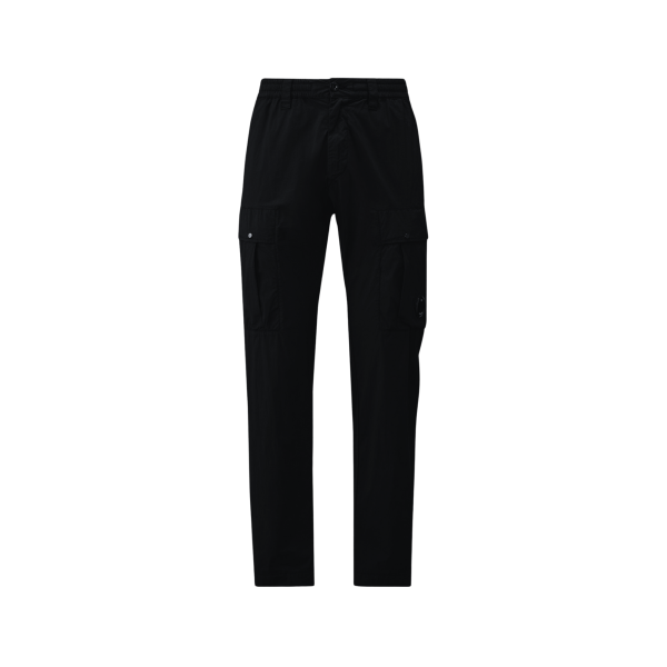 Pantalon cargo CP COMPANY nylon coton extensible 50 Fili noir lentille