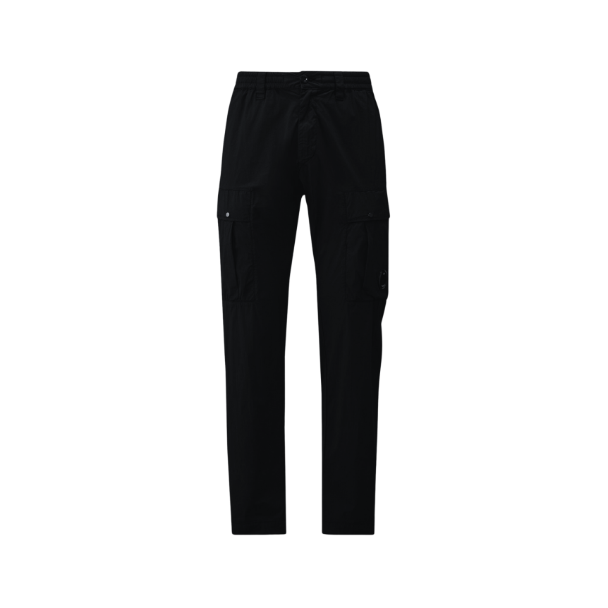 Pantalon cargo CP COMPANY nylon coton extensible 50 Fili noir lentille