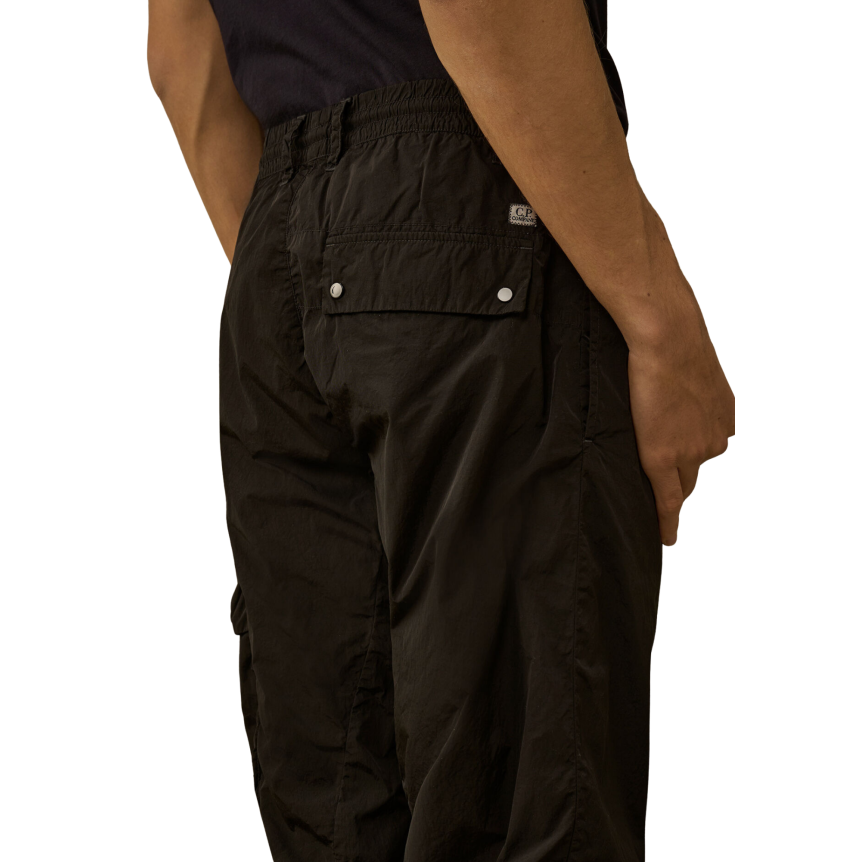 Pantalon cargo CP COMPANY nylon recyclé brillant Chrome R noir