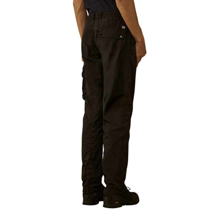 Pantalon cargo CP COMPANY nylon recyclé brillant Chrome R noir