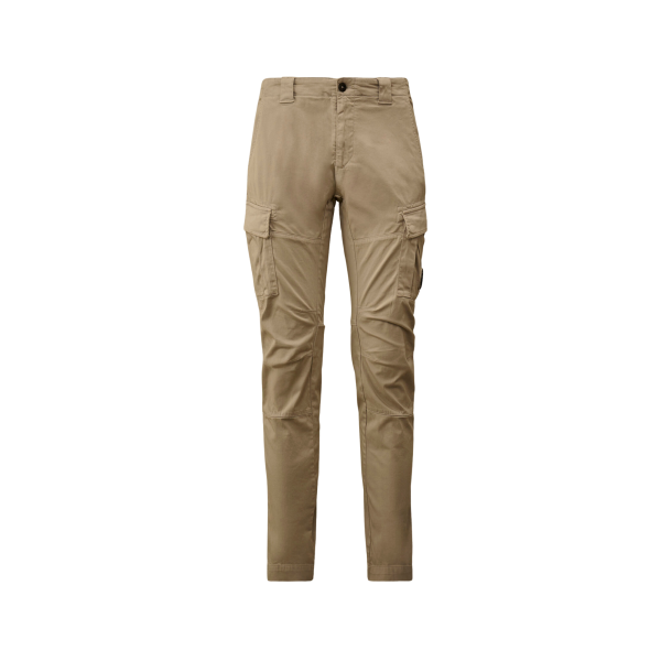 Pantalon cargo CP COMPANY coton satin stretch gris beige lentille poche