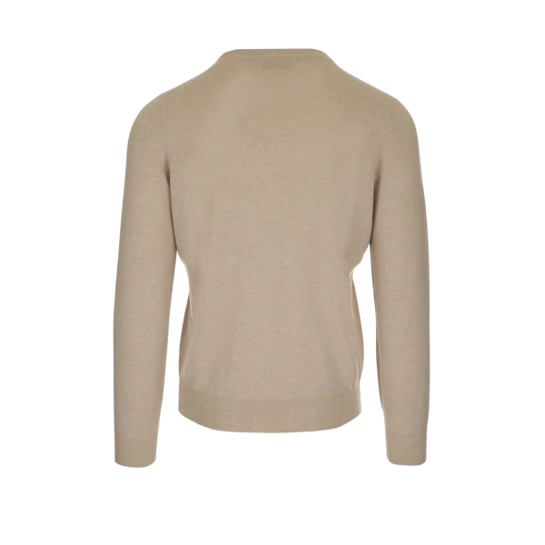 Pull col rond BRUNELLO CUCINELLI cachemire beige