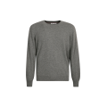 Pull col rond cachemire gris
