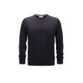 Pull col rond cachemire bleu marine