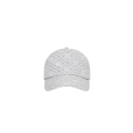 Casquette en coton jacquard monogramme gris