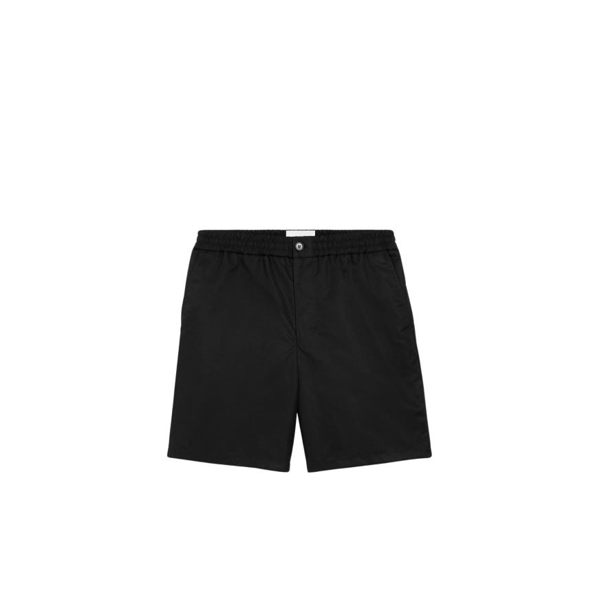 Short AMI Paris taille élastique nylon noir