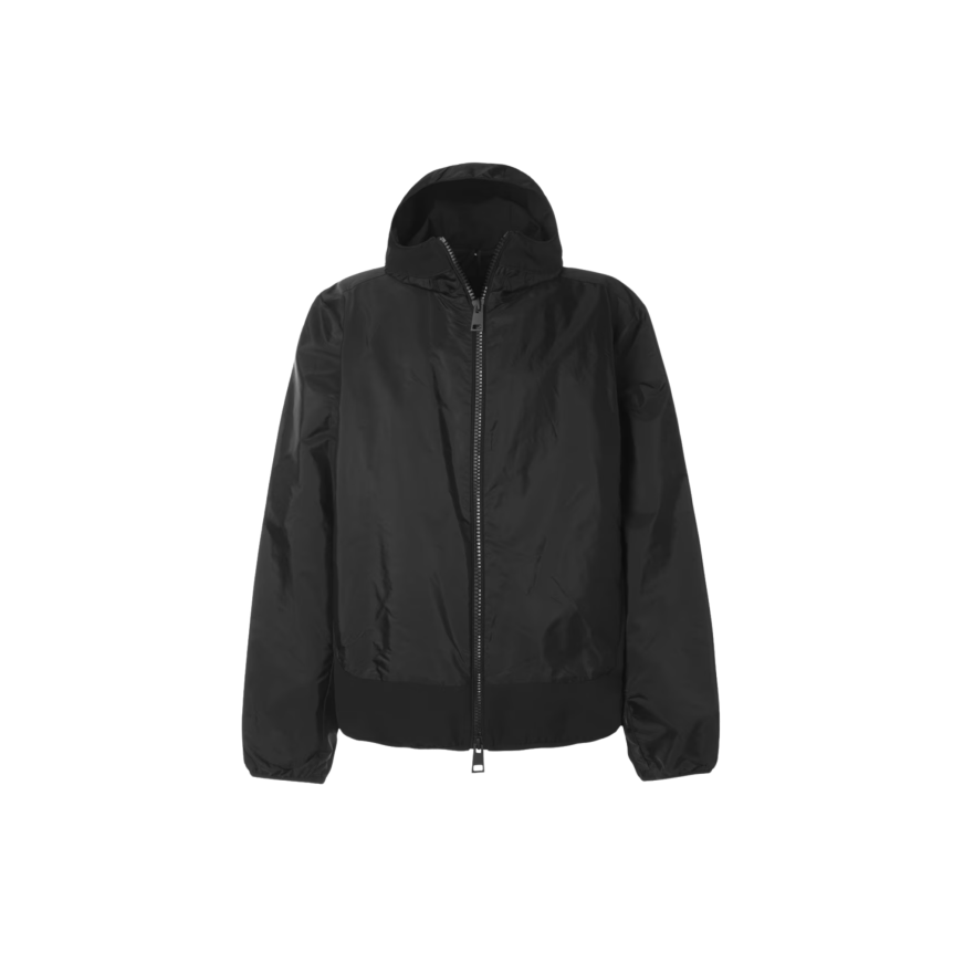 Coupe-vent zippé à capuche MONCLER Galveston nylon déperlant noir